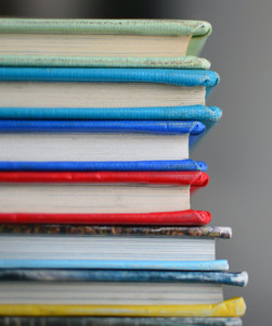 colorful books OMP
