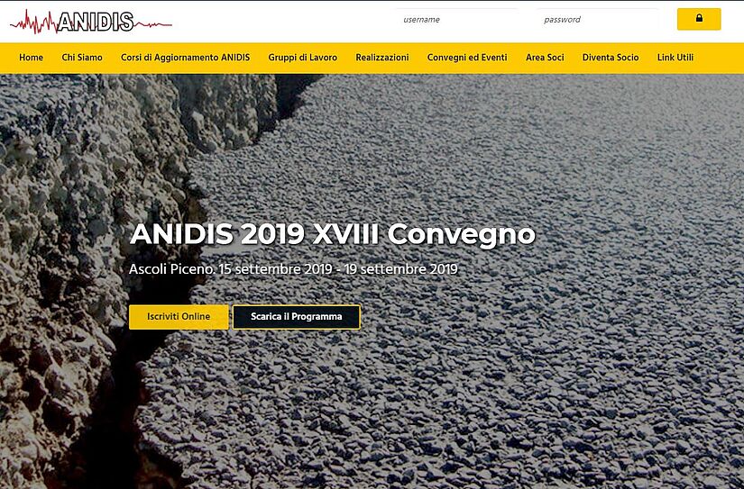 ANIDIS Sito web in TYPO3 CMS