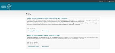 Annali Scuola Normale Superiore di Pisa Annali Scuola Normale Superiore di Pisa